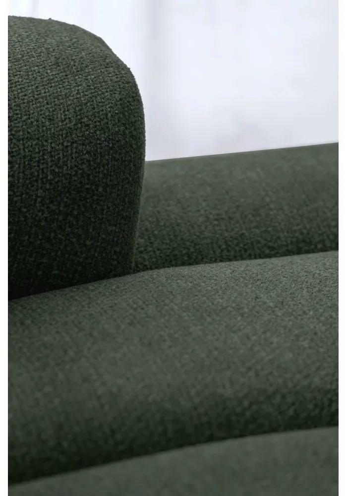 Divano angolare verde scuro (con penisola a destra/con chaise lounge) Shell – Miuform