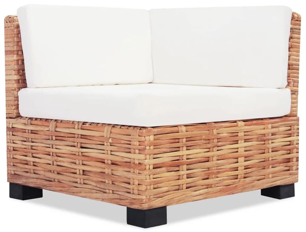 Set divano 18 pz in rattan naturale