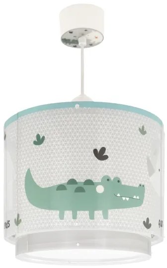 Dalber 60622 - Lampadario per bambini RHICO AND CROCO 1xE27/15W/230V