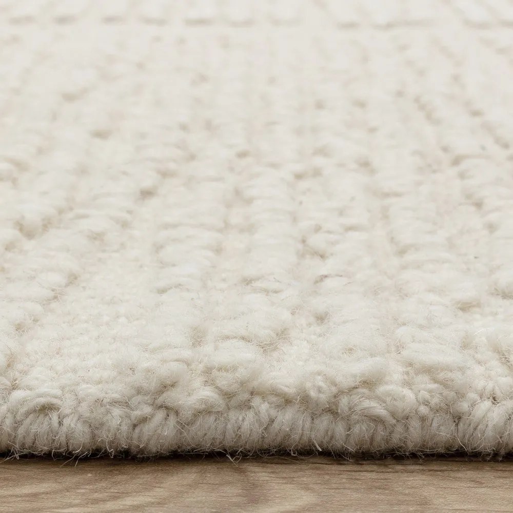 Tappeto in lana avorio tessuto a mano 120x170 cm Zennith Column - Asiatic Carpets