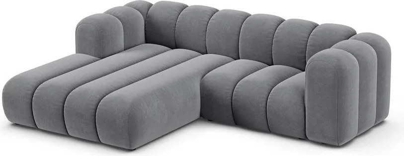 Divano angolare grigio ad angolo sinistro Lupine - Micadoni Home