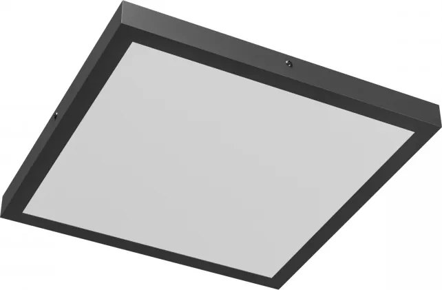 Plafoniera LED 24/35/40W IP20 40x40cm CCT Quadrata - Nera