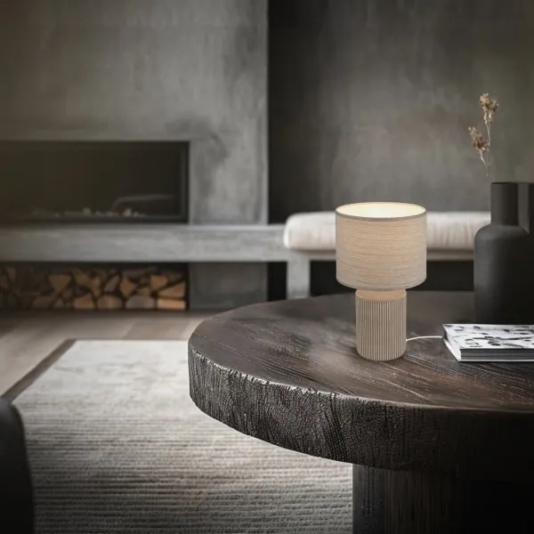 Brilo - Lampada da tavolo INO 1xE14/10W/230V bianca