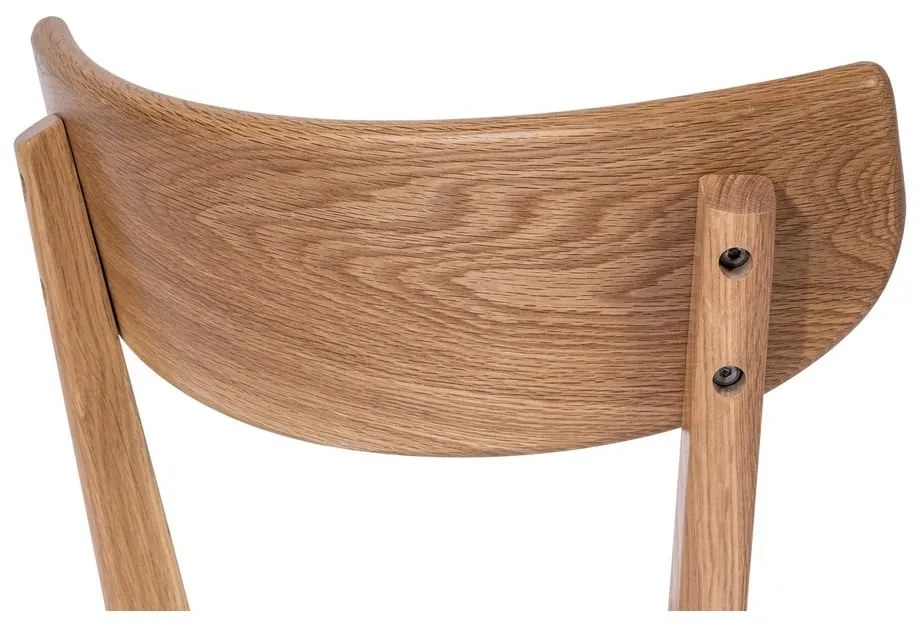 Sedia da pranzo in rovere con seduta grigia Arch - Bonami Essentials