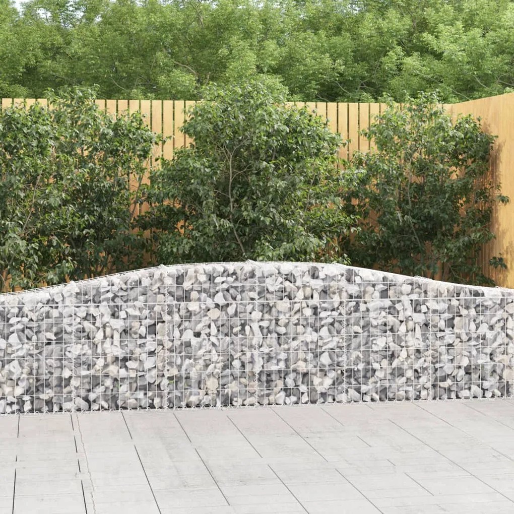 Cesti Gabbioni Ad Arco 3 Pz 400x30x60/80 Cm Ferro Zincato /