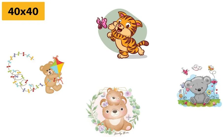 Set di quadri – Animali per bambini