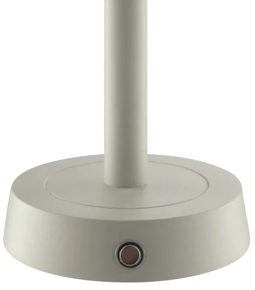 Brilliant - Lampada da tavolo LED a sfioramento dimmerabile ricaricabile RAZOR LED/2,5W/5V 2700K IP44 grigia