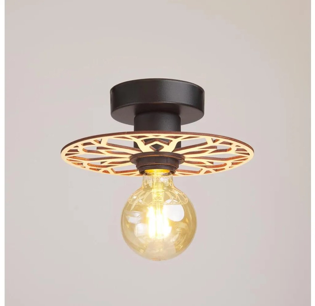 Lampadario a plafone FALCO 1xE27/60W/230V diametro 20 cm beige