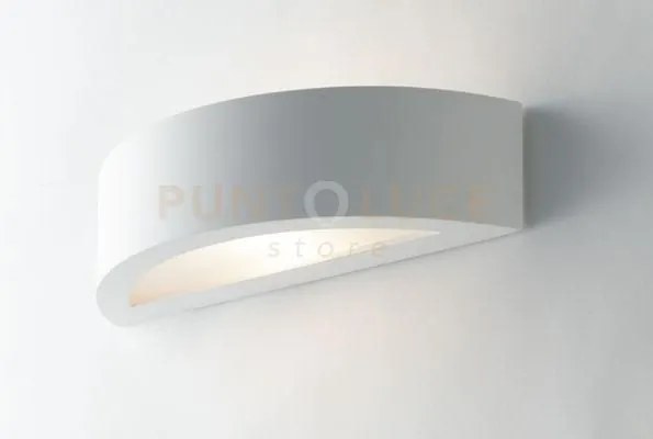 Applique a parete cortina bianca 1 luce attacco e14 30x10x7,5cm in ...