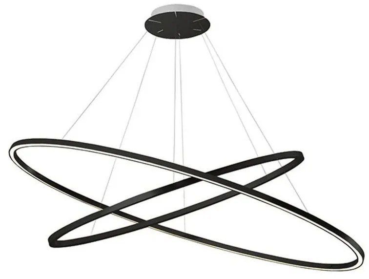 Ellisse Double Lampada a Sospensione Black - Nemo Lighting