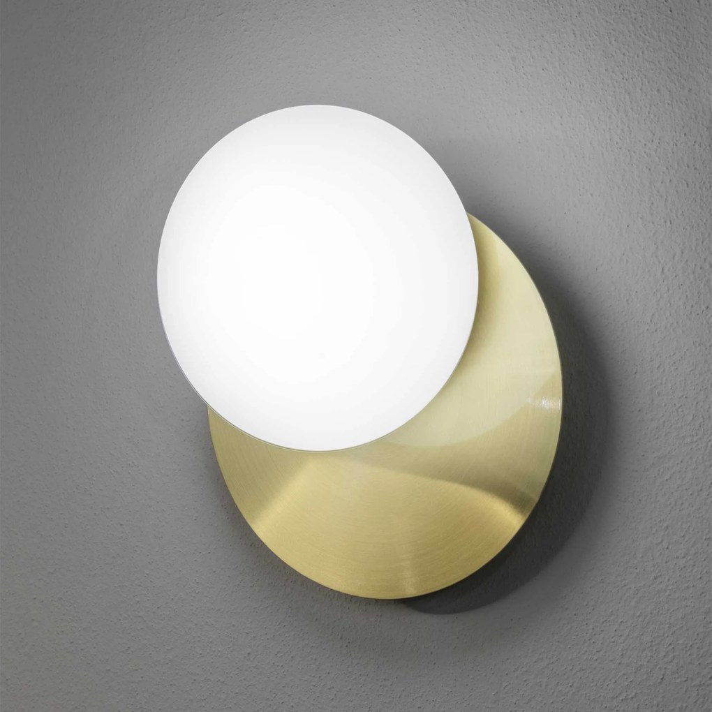 Applique Contemporanea Ninfea Metallo Ottone 1 Luce Gx53 9W 3000K Luce Calda