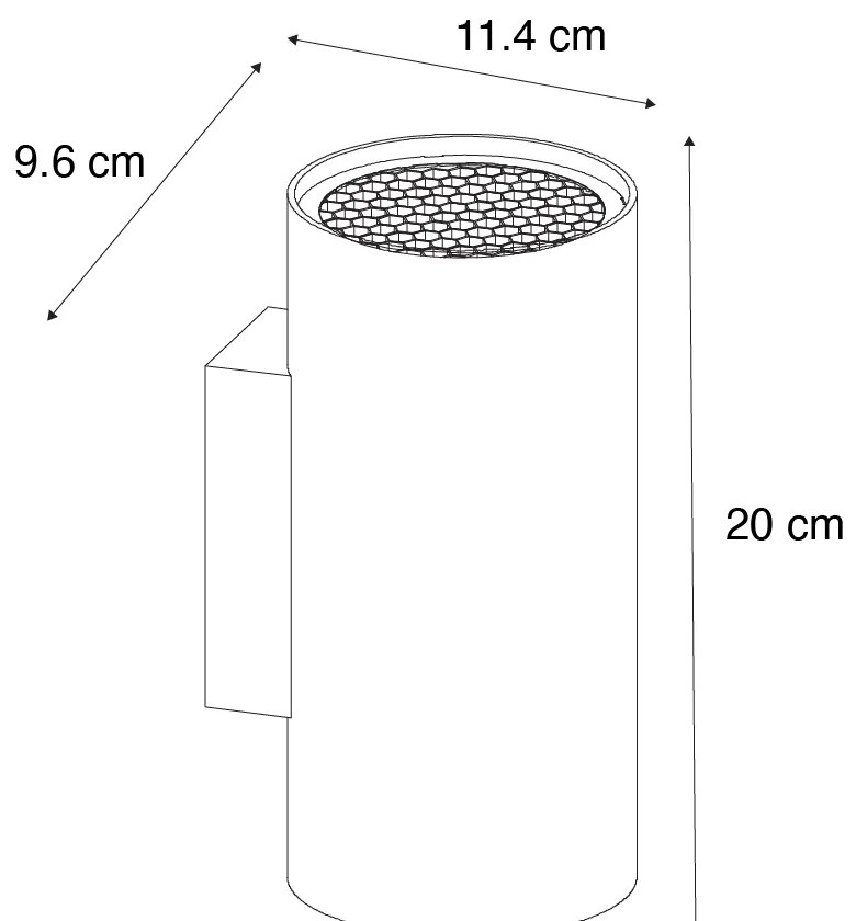 Applique da parete di design rotonda oro 2 luci - Sab Honey
