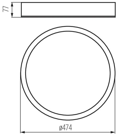 Kanlux 23122 - Plafoniera JASMIN 3xE27/20W/230V ø 47,5 cm wenge