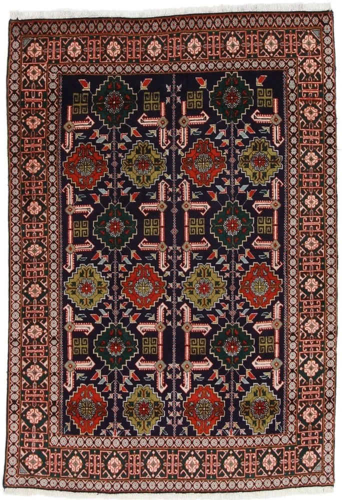 Tabriz Tappeto persiano 100x150 Rosa (Iran) Annodato A Mano