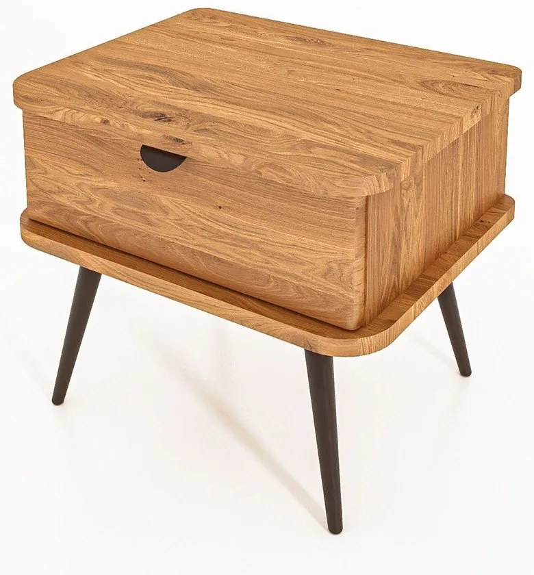 Comodino in legno di quercia in colore naturale Kula - The Beds