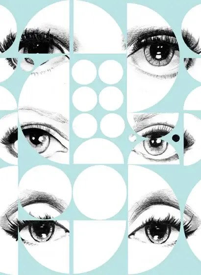 Mindthegap Carta da parati Eyes and Circles - WP20086