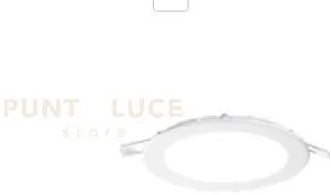 Womb circle faretto led bianco da incasso 12w 3000k 880lm  ip20 d.17cm