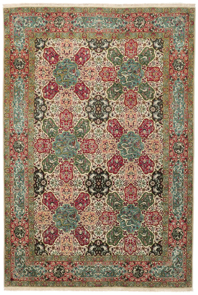 Tabriz Tappeto 200x290 (Iran) Annodato A Mano