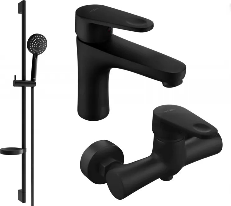 Mexen Kama DS75 set doccia, nero - 72504DS75-70