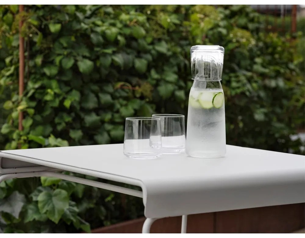 Tavolo da pranzo in metallo bianco 58x75 cm A-Café - Zone