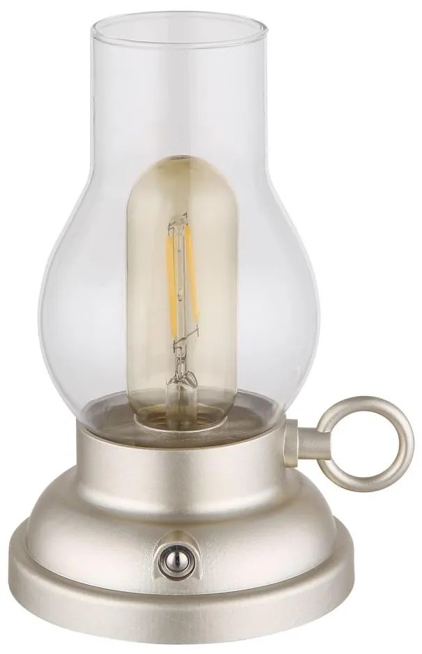 Globo 58016CH - Lampada da tavolo LED dimmerabile PETRO LED/1W/3,7V 1200mAh