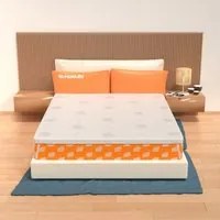 Topper 120x190 cm per materasso in MemoryFoam - alto 3 cm, sfoderabile, tessuto AloeVera | Correttore H3