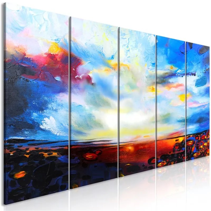 Quadro Colourful Sky (5 Parts) Narrow