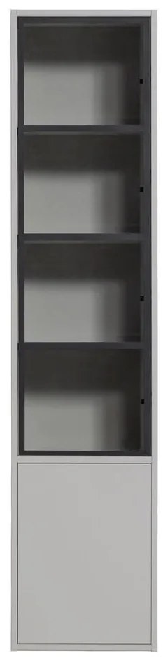 Vetrina in legno di pino grigio chiaro 53x230 cm Basic - vtwonen