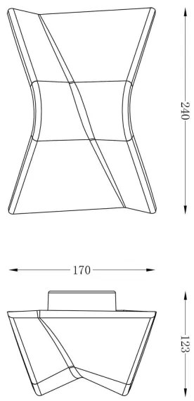 Deko-Light 341222 - Applique a LED dimmerabile FLY LED/4W/230V 3000K bianco