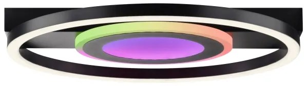 Brilliant - Plafoniera LED RGBW dimmerabile MAUREEN LED/20W/230V 3000-6500K nera + telecomando