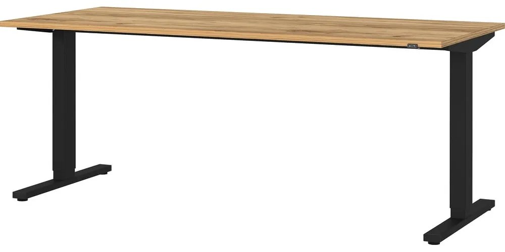 Tavolo da lavoro ad altezza regolabile elettricamente con piano in rovere 80x180 cm Lissabon - Germania