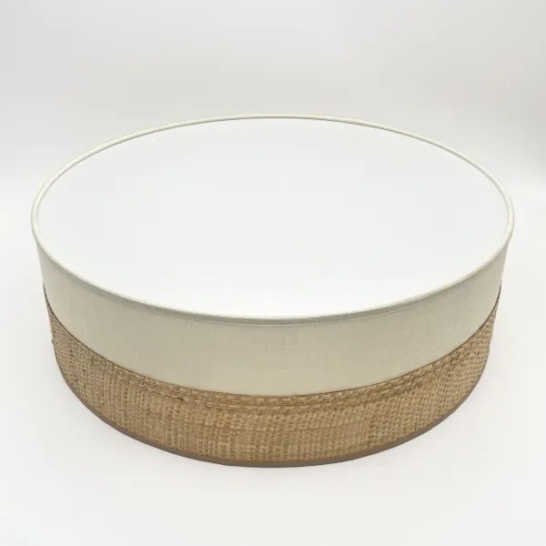 Plafoniera SIRJA BOHO 2xE27/15W/230V Ø 45 cm beige/crema