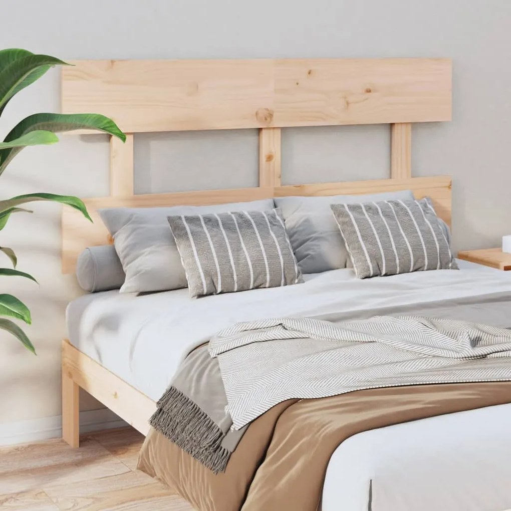 Testiera Per Letto 164x3x81 Cm İn Legno Massello Di Pino /