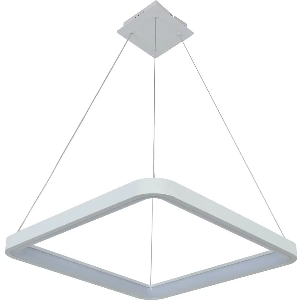 Brilagi - Lampadario a sospensione dimmerabile a LED FALCON SLIM LED/50W/230V 50x50 cm bianco + telecomando