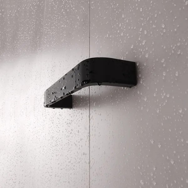 NIMCO NKC 30035-90 - Appendiabiti da parete NIKAU 39 cm opaco nero