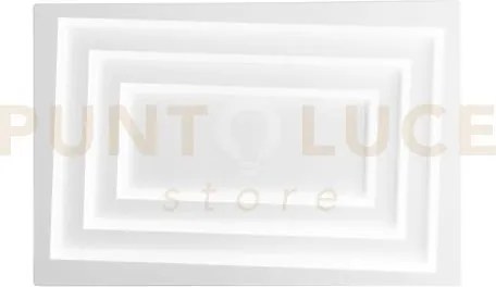Plafoniera led hypnotic bianca 55w 7040lm cct 3000k 4000k 6500k 60x...