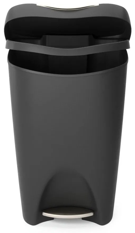 Bidone nero in plastica 50 l Brim - Umbra