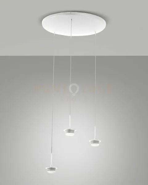 3804-47-102 montatura bianca completa tonda a led cct 2700k - 3000k...