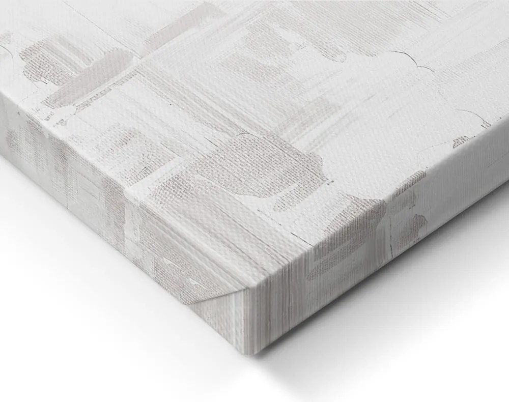 Quadro con elementi dipinti a mano 70x100 cm Cityscape – Styler