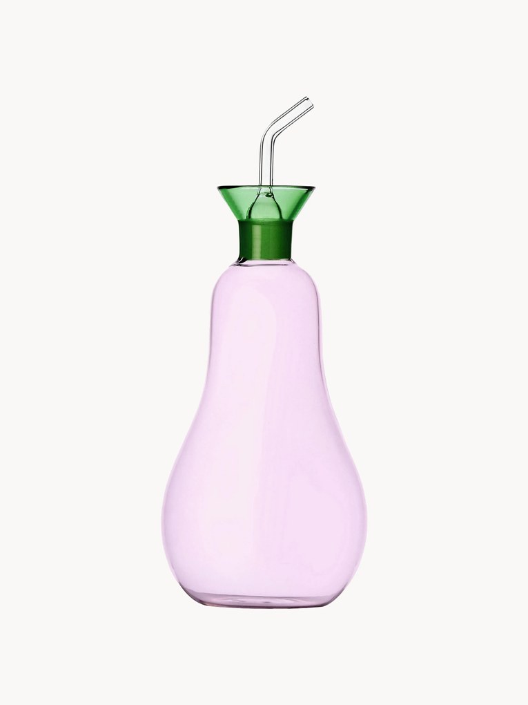 Dispenser aceto e olio in vetro borosilicato fatto a mano Verdure