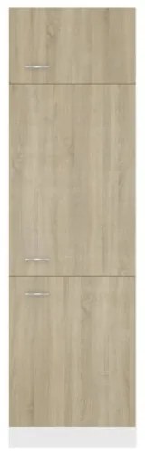 Armadio per Frigo Rovere Sonoma 60x57x207 cm in Truciolato