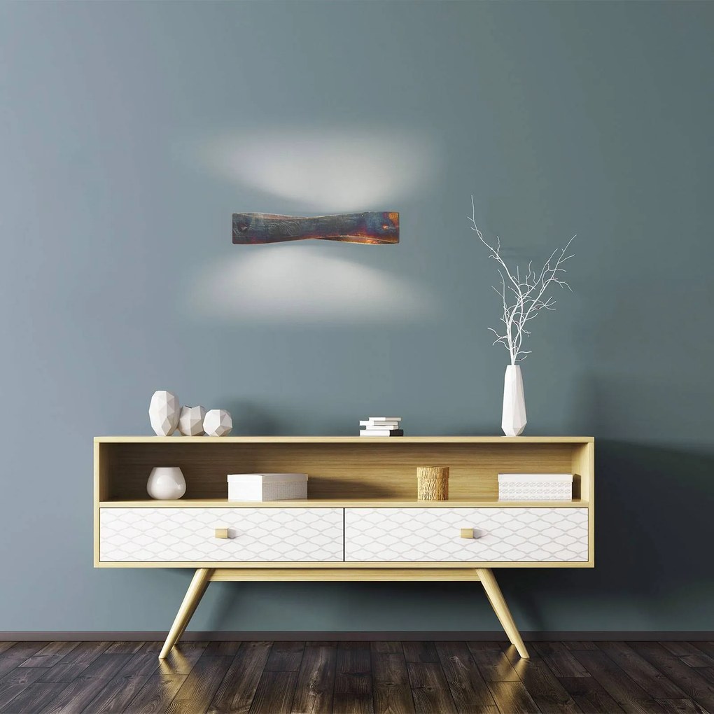 Quitani Applique a LED Lian, oro ossidato