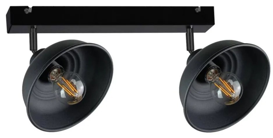 Faretto FAUN 2xE27/60W/230V nero