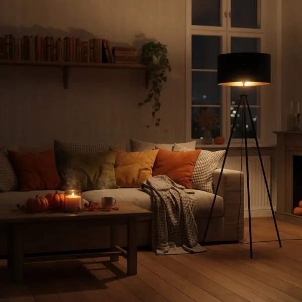 Lampada da terra 1xE27/40W/230V nera