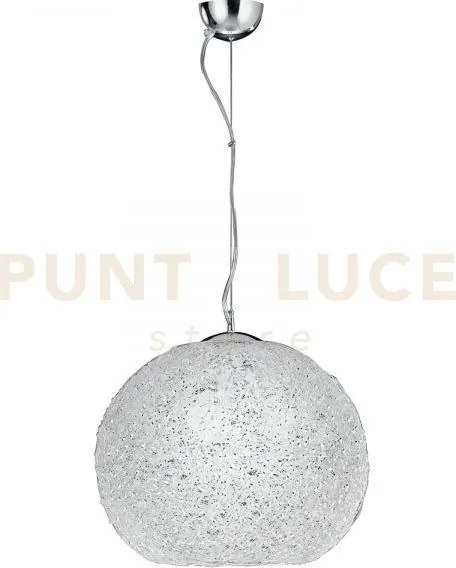 Lampadario a sospensione astra cromo 3 luci attacco e27 45x45x120cm...
