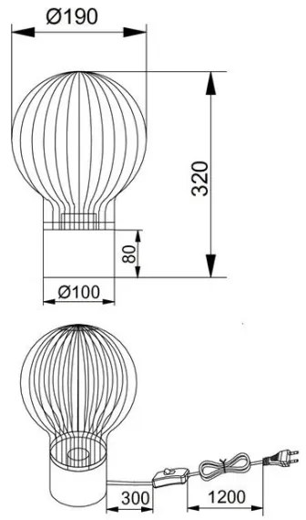 Reality - Lampada da tavolo DAVE 1xE27/40W/230V