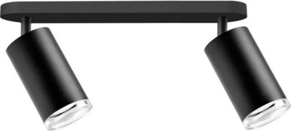 LED RGBW dimmerabile faretto da bagno TURYN 2xGU10/4,8W/230V IP44 nero