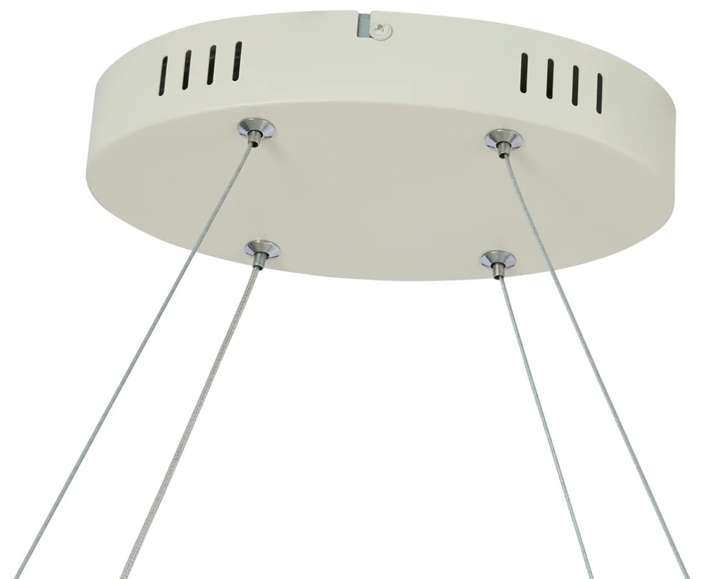 Lampada a sospensione scandinava beige 110 cm con LED dimmerabile a 3 livelli - Circuit