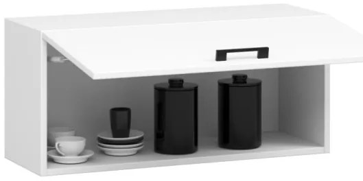 Cucina Lineare 180 Cm Moderna Pensili Bassi Bianco Opaco Emma V2