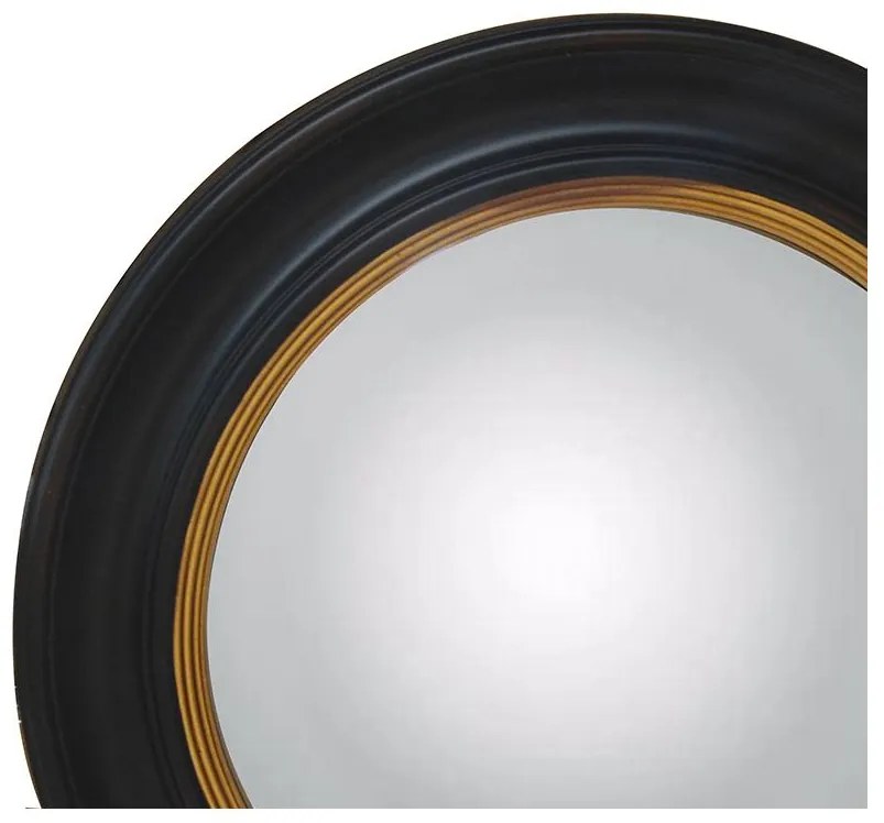 Specchio occhio di strega - D.66 cm - Legno di paulownia Nero e dorato effetto ottone - FRANKLIN